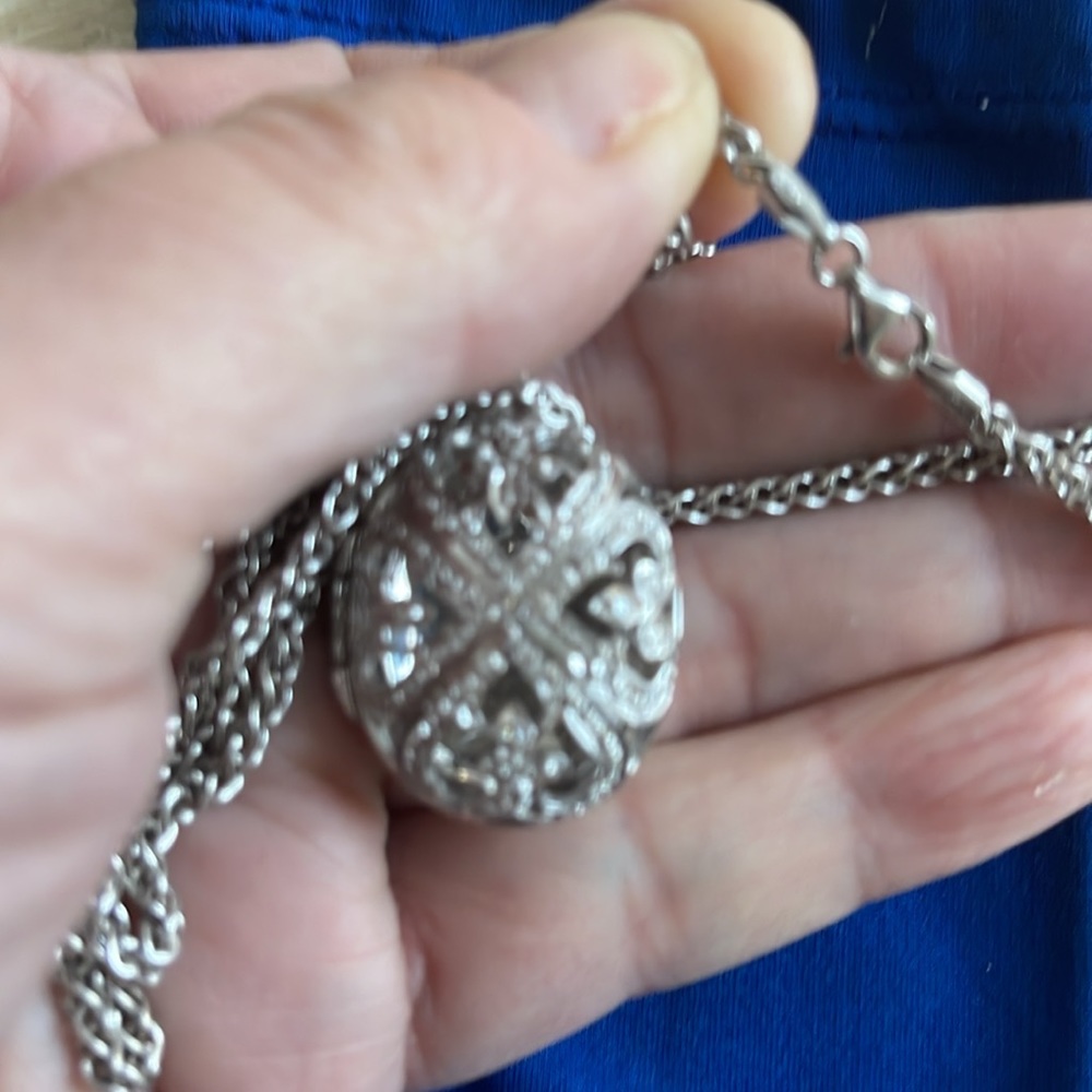 Solid 925 Solid Silver Diamond Accents White Gold… - image 4